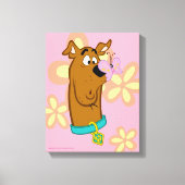 Butterfly on Scooby-Doo's neus Canvas Afdruk (Voorkant)