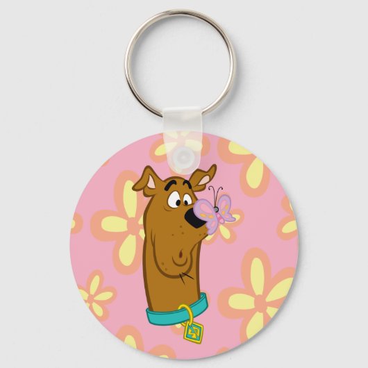 Butterfly on Scooby-Doo's neus Sleutelhanger (Voorkant)