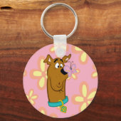 Butterfly on Scooby-Doo's neus Sleutelhanger (Voorkant)