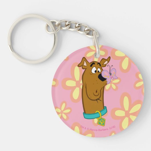 Butterfly on Scooby-Doo's neus Sleutelhanger (Voorkant)