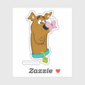 Butterfly on Scooby-Doo's neus Sticker (Vel)