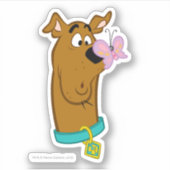 Butterfly on Scooby-Doo's neus Sticker (Voorkant)