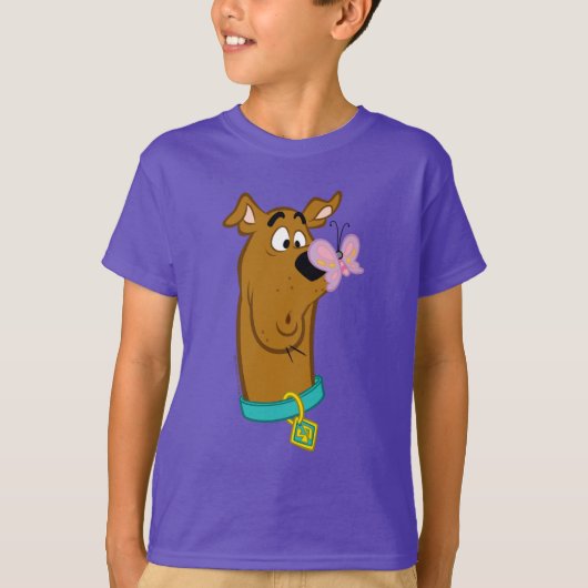 Butterfly on Scooby-Doo's neus T-shirt (Voorkant)