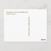 Butterfly on the Buffalo Briefkaart (Achterkant)