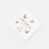 Butterfly on the Way Baby shower Servet (Hoek)