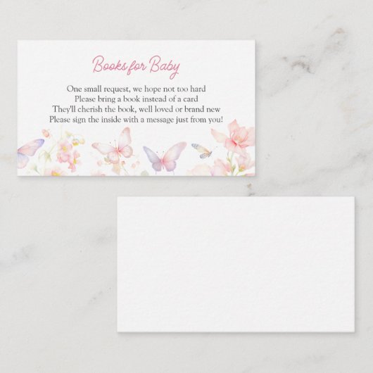 Butterfly on the Way Books voor Baby Enclosure Kaa Informatiekaartje (Voorkant / Achterkant)