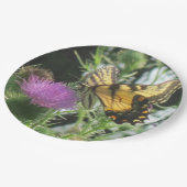 Butterfly on Thistle Paper Bord (Gekanteld)