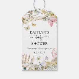 Butterfly on Way Boho Baby shower Cadeaulabel