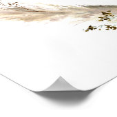 Butterfly on Way Boho Baby shower Welcome Sign Poster (Hoek)