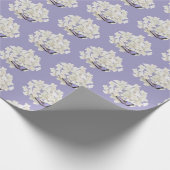 Butterfly on White Hydrangea Cadeaupapier (Hoek)