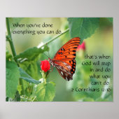 Butterfly on Wildfllowers, Poster Scriptversie Ver (Voorkant)