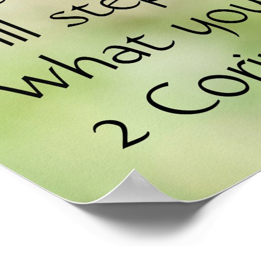 Butterfly on Wildfllowers, Scriptversie Verse Poster (Hoek)