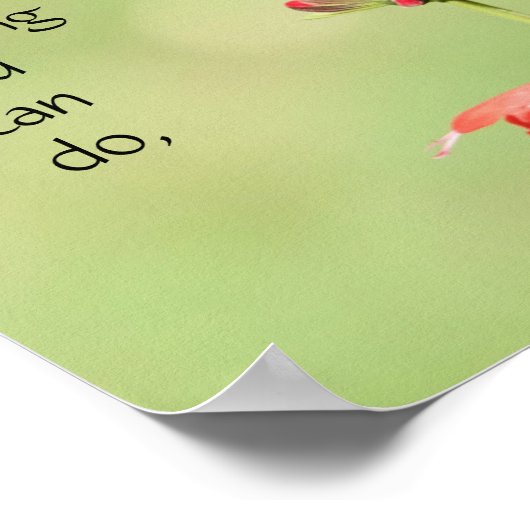 Butterfly on Wildfllowers, Scriptversie Verse Poster (Hoek)