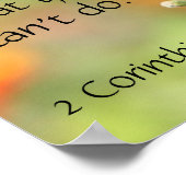 Butterfly on Wildfllowers, Scriptversie Verse Poster (Hoek)