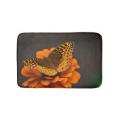 Butterfly on Zinnia Bath Mat (Voorkant)