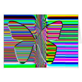 Butterfly OP ART-kaart