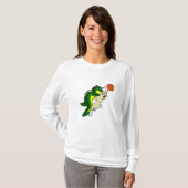 Butterfly op Basketball Sports T-shirt (Voorkant volledig)