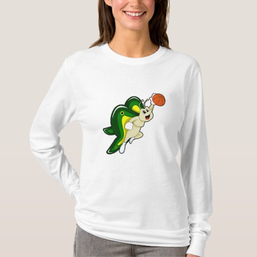 Butterfly op Basketball Sports T-shirt (Voorkant)