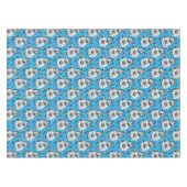 Butterfly op bloem patroon blauw ontwerp tafelkleed (Voorkant (Horizontaal))