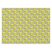 Butterfly op bloem patroon geel ontwerp tafelkleed (Voorkant (Horizontaal))