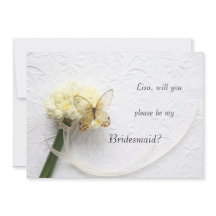 Butterfly op bloemboeket... mijn bruidsmeisje.