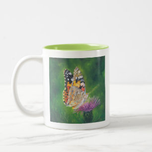 Butterfly op Flower Mok