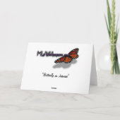 Butterfly op Jasmine - Hartelijk dank Bedankkaart (Achterkant)