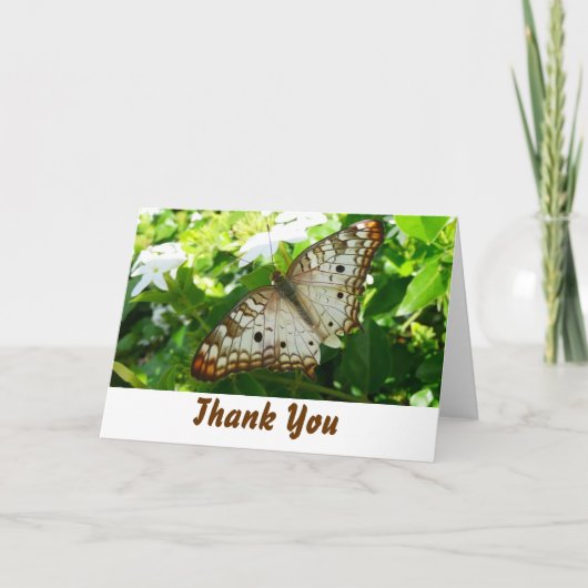 Butterfly op Jasmine - Hartelijk dank Bedankkaart (Voorkant)