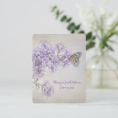Butterfly op Lilacs Vow Renewal Kaart (Staand voorkant)
