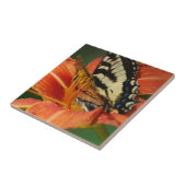 Butterfly op Lily Tegeltje (Zijkant)