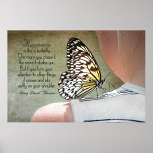 Butterfly op mijn schouder poster