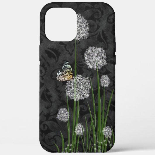 Butterfly op Puff Flower Case-Mate iPhone Case (Achterkant)