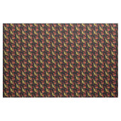 Butterfly op Red Flowers Fabric Stof (Yard (91,4 cm))