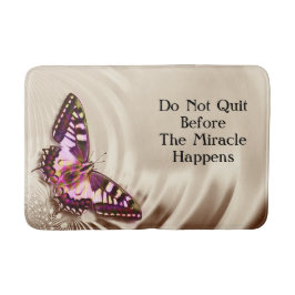 Butterfly op satijnachtergrond badmat