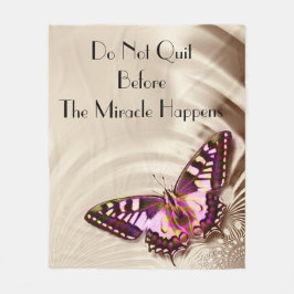 Butterfly op satijnachtergrond fleece deken