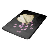 Butterfly op Verbena Flowers Bath Mats Badmat (Gekanteld)