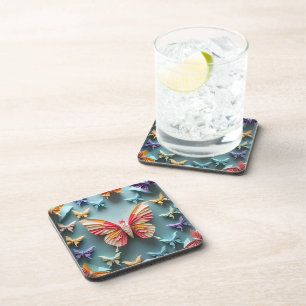 Butterfly Origami Bier Onderzetter