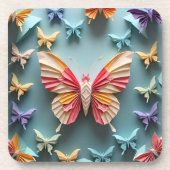 Butterfly Origami Bier Onderzetter (Voorkant)