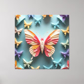 Butterfly Origami Canvas Afdruk (Voorkant)