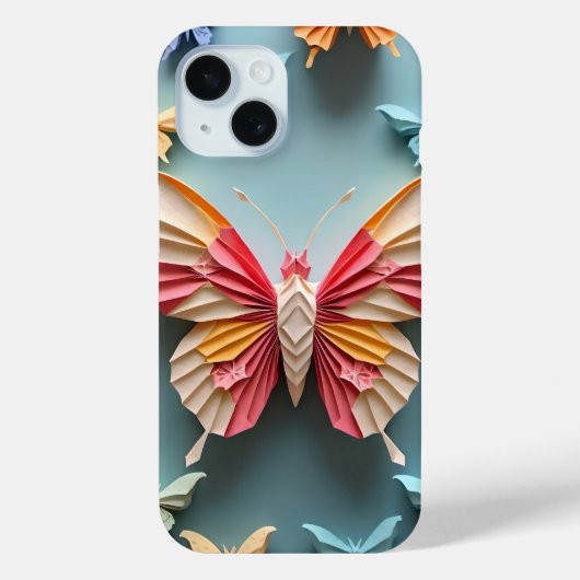 Butterfly Origami Case-Mate iPhone Case (Achterkant)