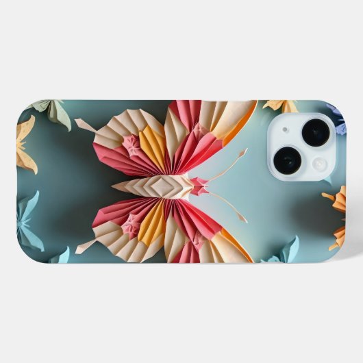 Butterfly Origami Case-Mate iPhone Case (Achterkant (horizontaal))