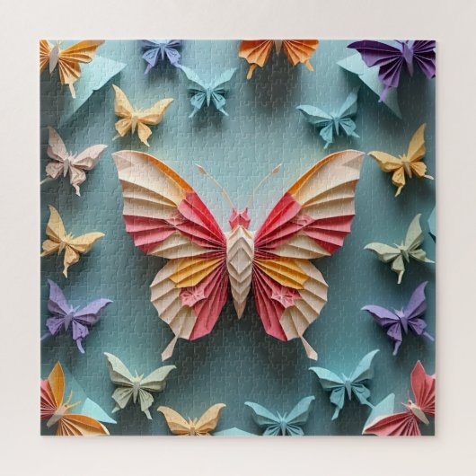 Butterfly Origami Legpuzzel (Verticaal)