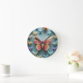 Butterfly Origami Ronde Klok (Huis)