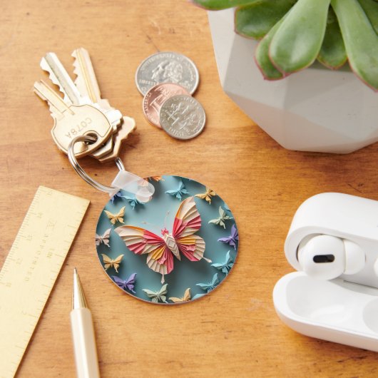 Butterfly Origami Sleutelhanger (Bureau)