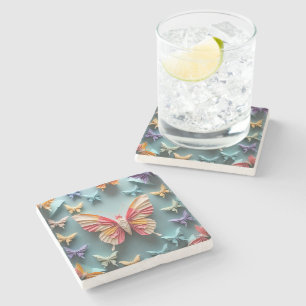 Butterfly Origami Stenen Onderzetter