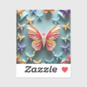 Butterfly Origami Sticker (Vel)