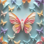 Butterfly Origami Sticker (Voorkant)
