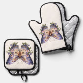 Butterfly Ovenwant & Pannenlap Set (Voorkant / Achterkant)