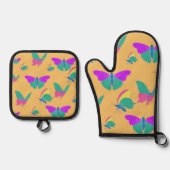 Butterfly Ovenwant & Pannenlap Set (Voorkant)