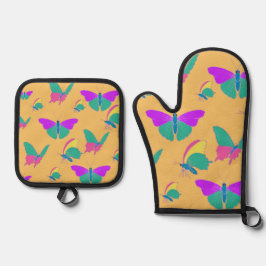 Butterfly Ovenwant & Pannenlap Set
